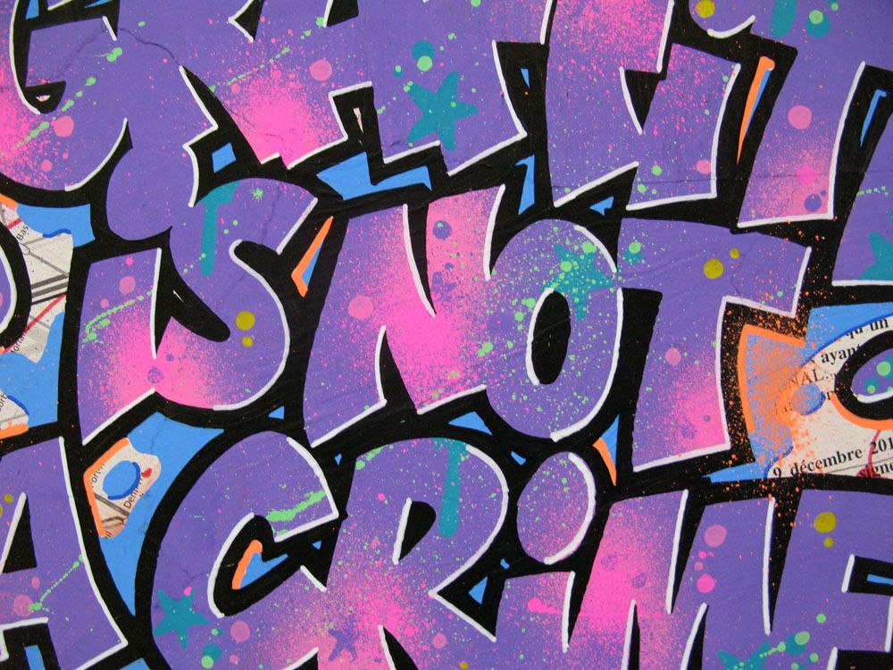 Tableau de KENY a pour titre GRAFFITI LIFE I style graffiti, street art dim : KENYprix:300