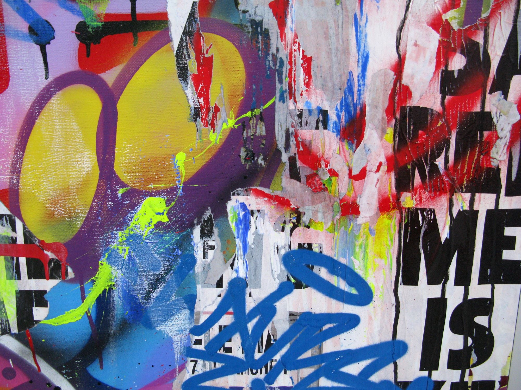 Tableau de KENY a pour titre Spray Lovers style graffiti, street art dim : KENYprix:800