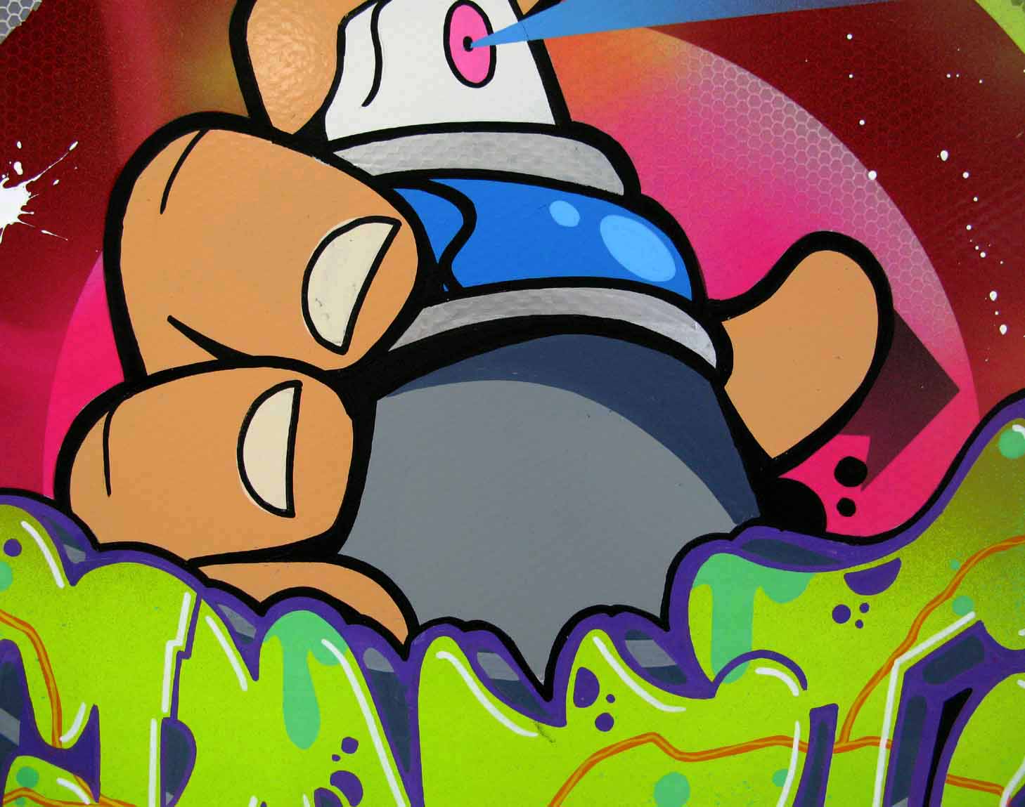 Tableau de KENY a pour titre Graffiti art style graffiti, street art dim : KENYprix:400