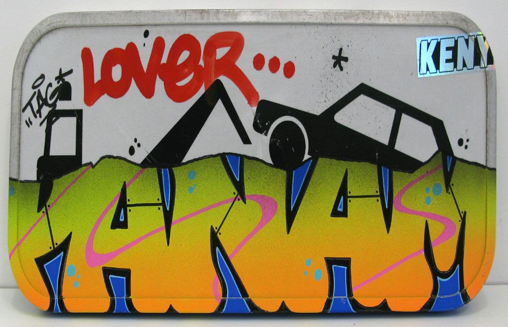 Tableau de KENY a pour titre Panneau panam style graffiti, street art dim : KENYprix:400