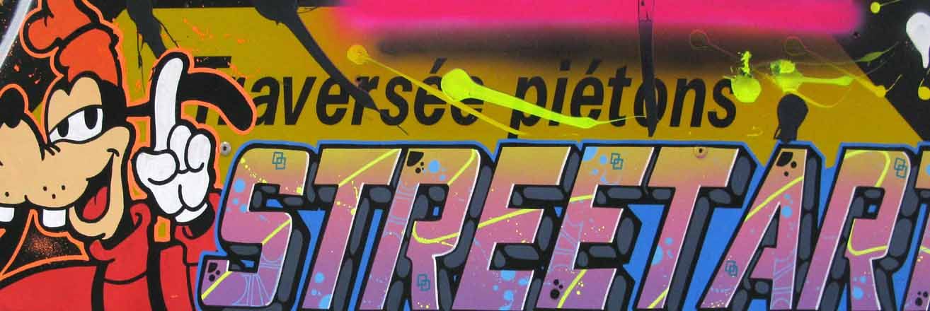 Tableau de KENY a pour titre Plaque street art style graffiti, street art dim : KENYprix:900