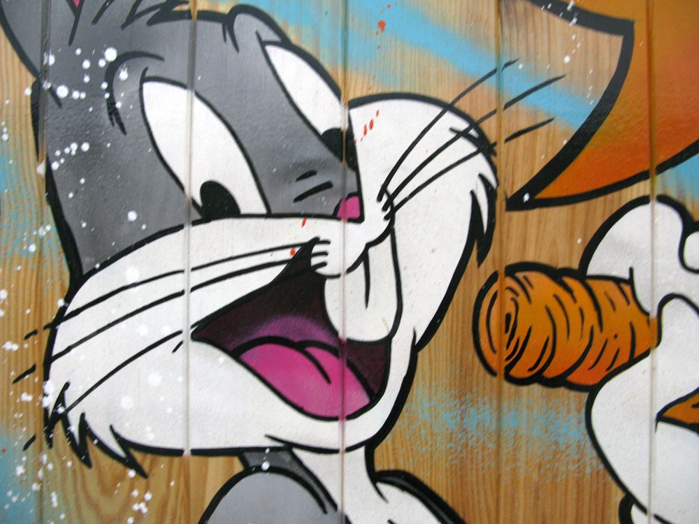 Tableau de JUG a pour titre KOI DE 9 ? style street pop art dim : JUGprix:1000