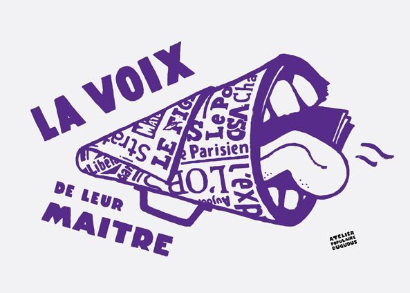 Editions d'art de DUGUDUS a pour titre LA VOIX DE LEUR MAITRE style graphique dim : DUGUDUSprix:40