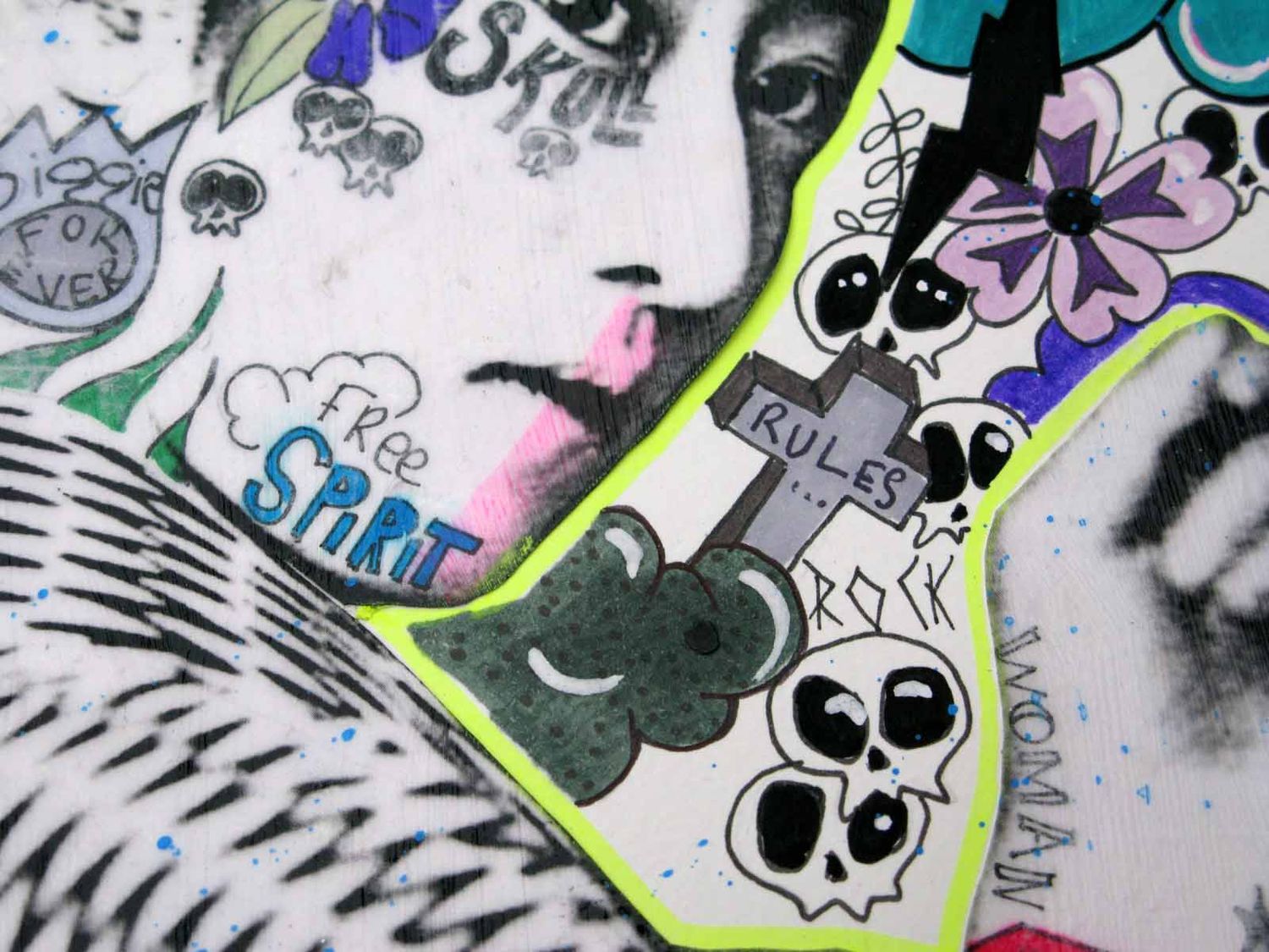 Dessin de LN LE PAPE a pour titre Free spirit style graphique dim : LN LE PAPEprix:80