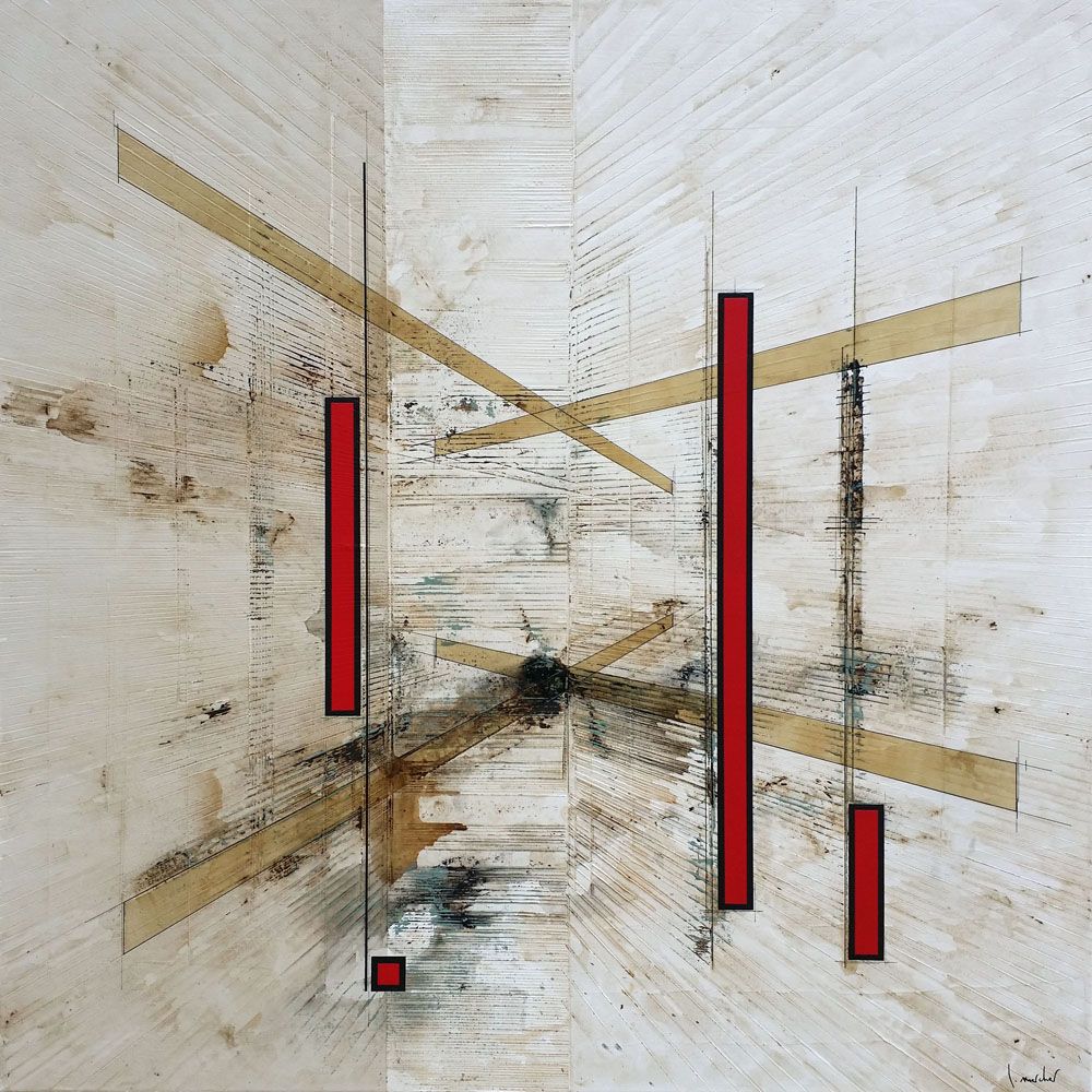 Tableau de LUDOVIC MERCHER a pour titre CAP style abstrait dim : LUDOVIC MERCHERprix:1000