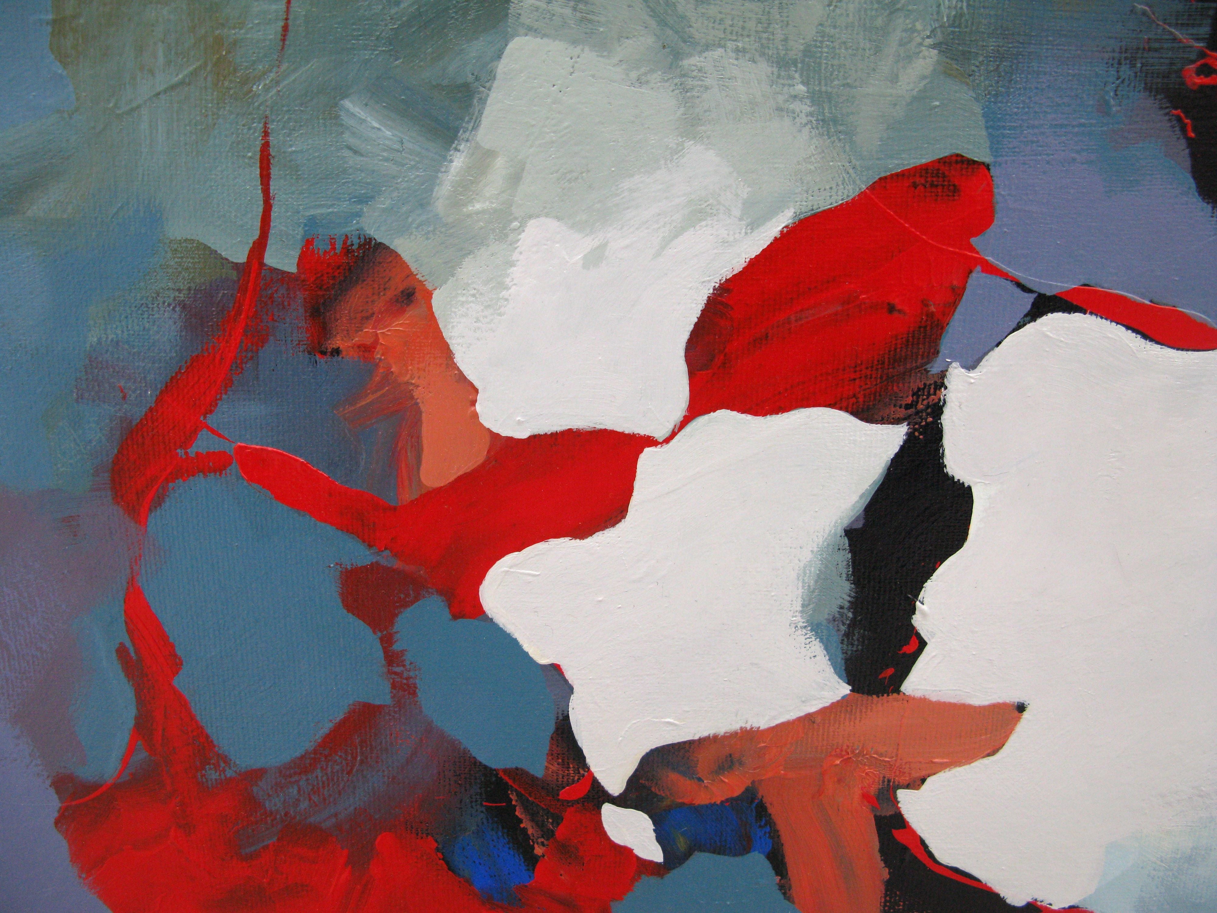 Tableau de BRUNEAU a pour titre Le baiser style abstrait dim : BRUNEAUprix:300