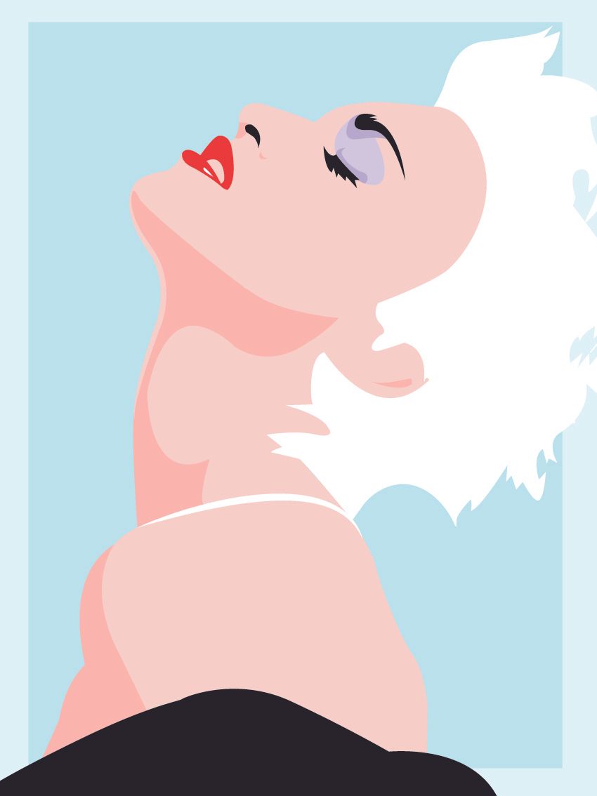 Editions d'art de JMC a pour titre MADONNA style figuratif, graphique dim : JMCprix:50