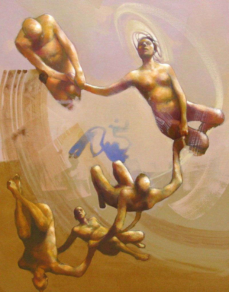 Tableau de MASSEBEUF Olivier a pour titre COERCION style figuratif dim : MASSEBEUF Olivierprix:1200