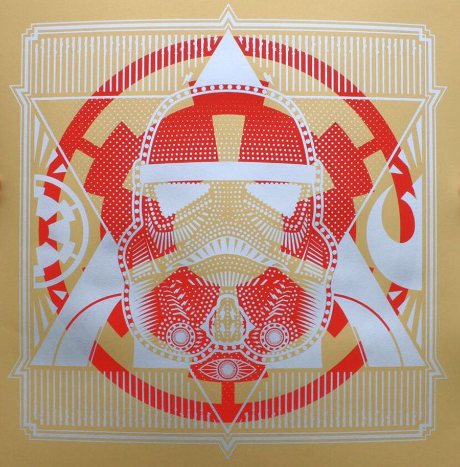 Editions d'art de JIBE a pour titre STORM TROOPER style graphique dim : JIBEprix: