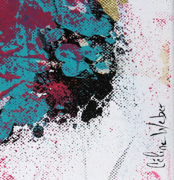 Tableau de CELINE WEBER a pour titre MURMURES INCANDESCENTS 1 style abstrait dim : CELINE WEBERprix:320