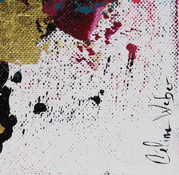 Tableau de CELINE WEBER a pour titre MURMURES INCANDESCENTS 3 style abstrait dim : CELINE WEBERprix:290