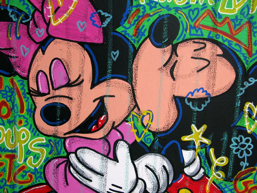 Tableau de RICO SAB a pour titre Magik love style street pop art, street art dim : RICO SABprix:250
