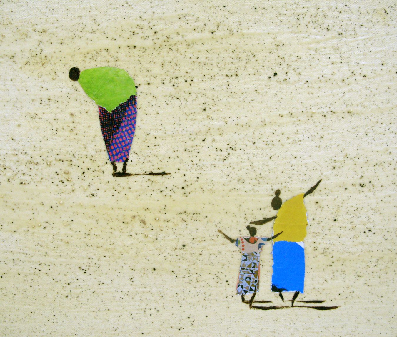 Tableau de MARCOS ZRIHEN NOWOTNY a pour titre African circle style figuratif dim : MARCOS ZRIHEN NOWOTNYprix:600