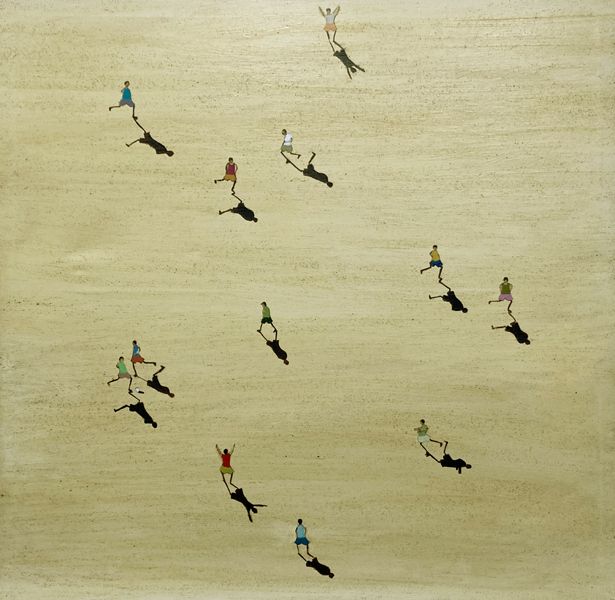Tableau de MARCOS ZRIHEN NOWOTNY a pour titre Match de foot style figuratif dim : MARCOS ZRIHEN NOWOTNYprix:800