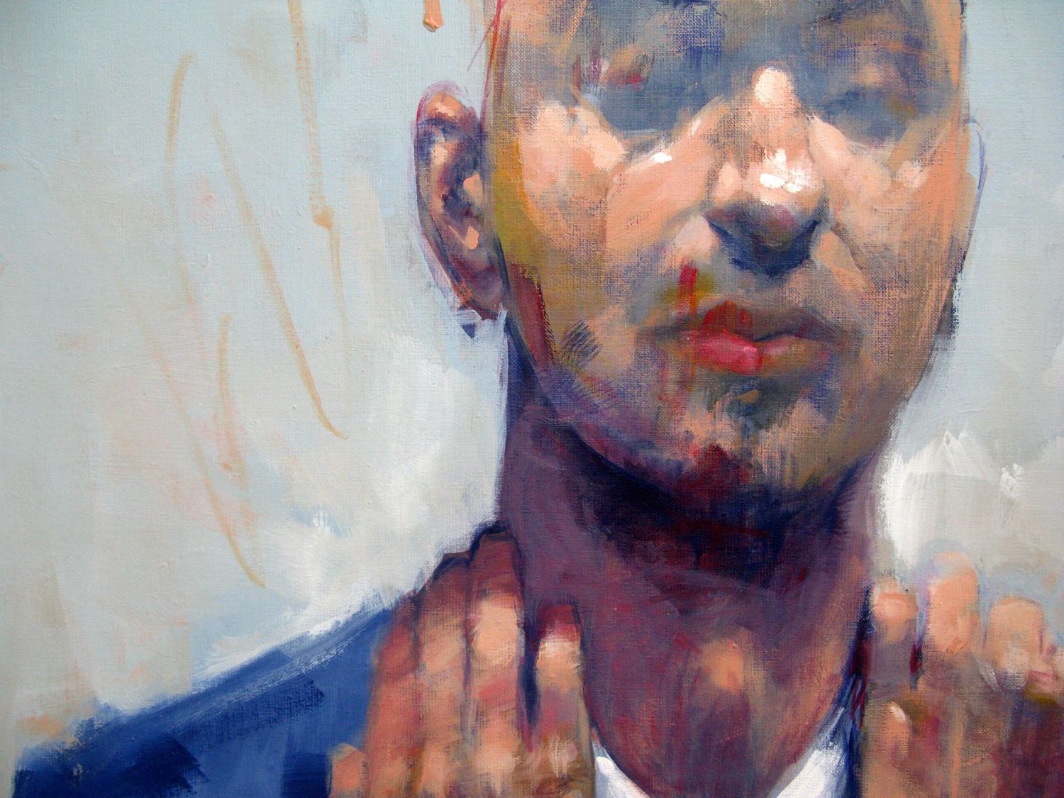 Tableau de MASSEBEUF Olivier a pour titre Individuation style figuratif dim : MASSEBEUF Olivierprix:1200