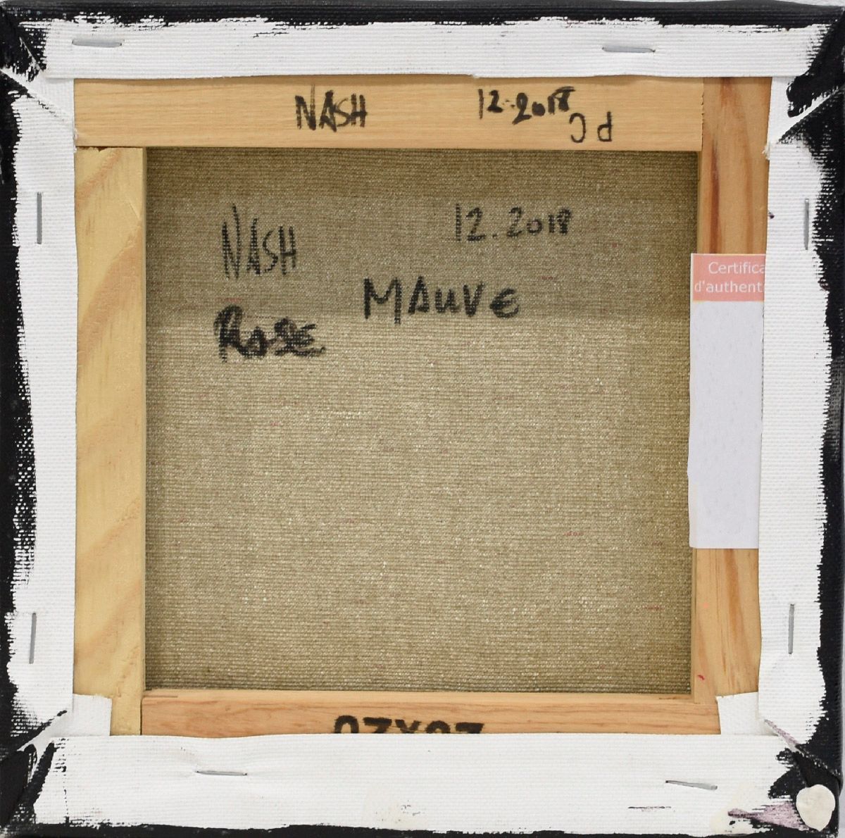 Tableau de NASH a pour titre MAUVE style abstrait dim : NASHprix:80