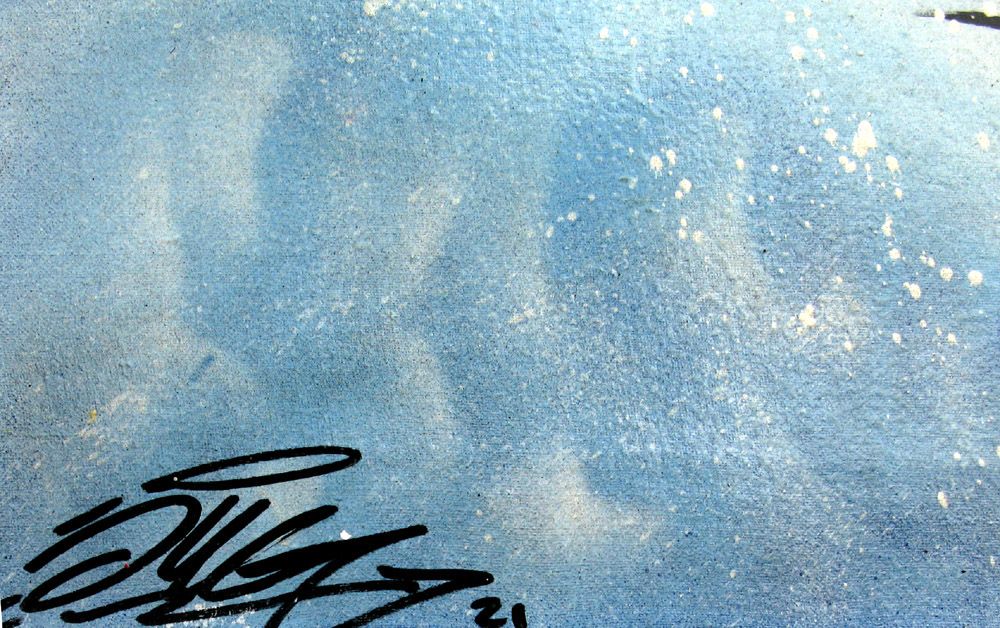 Tableau de JUG a pour titre MICKEY SURFING style street pop art dim : JUGprix:1000