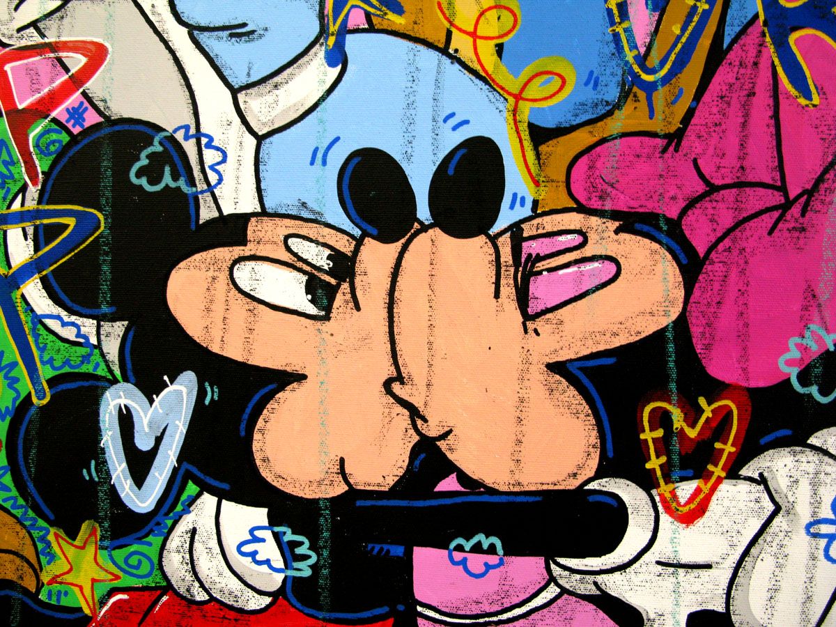 Tableau de RICO SAB a pour titre Mister Love style street pop art dim : RICO SABprix:2200