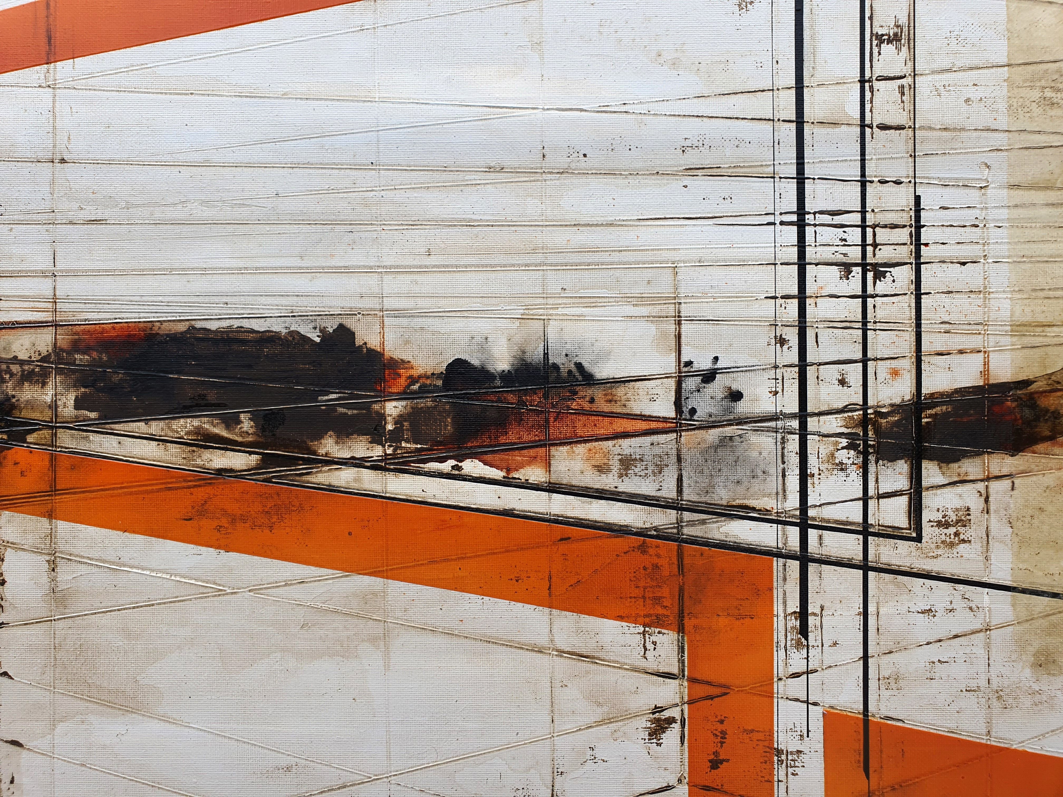 Tableau de LUDOVIC MERCHER a pour titre NO MAN'S LAND style abstrait dim : LUDOVIC MERCHERprix:1000