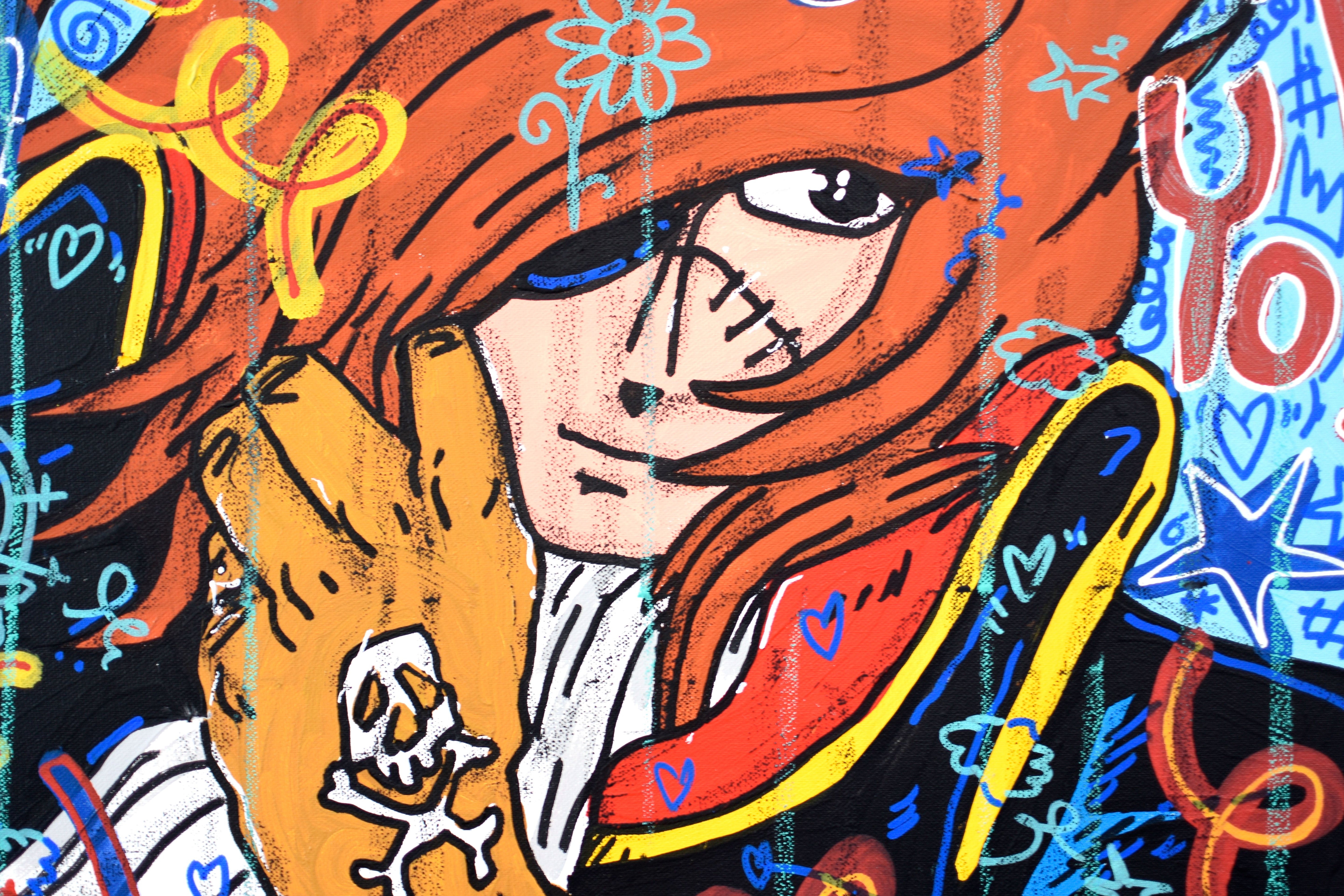 Tableau de RICO SAB a pour titre No fear Albator style street pop art dim : RICO SABprix:260
