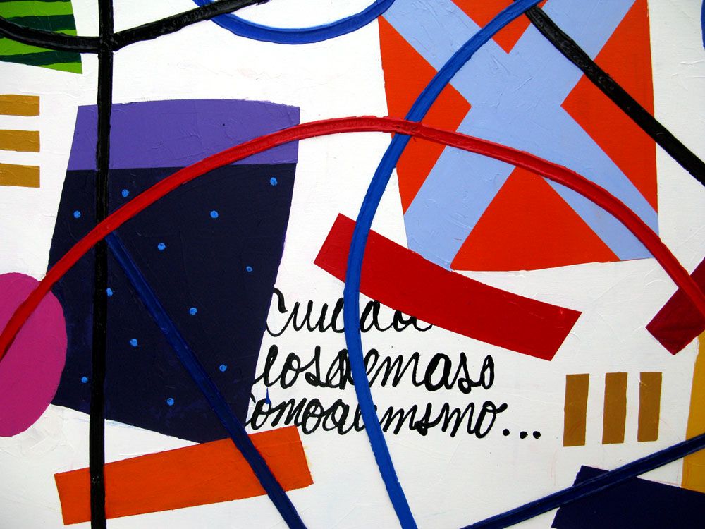 Tableau de MARCELLO CID SAINT JEAN a pour titre Noche Llena style abstrait dim : MARCELLO CID SAINT JEANprix:950