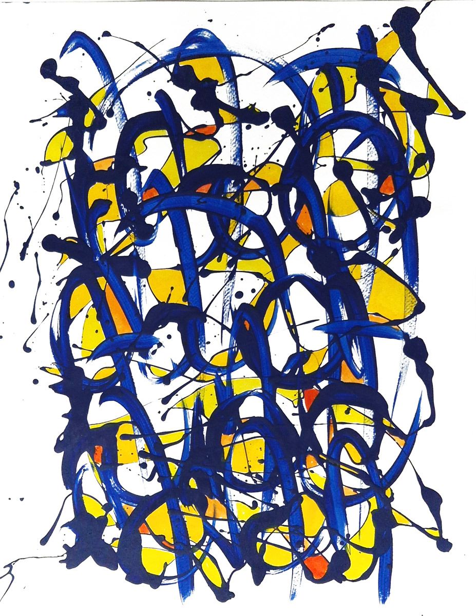 Dessin de STEPHANE RIME a pour titre Noname D57 style abstrait dim : STEPHANE RIMEprix:100