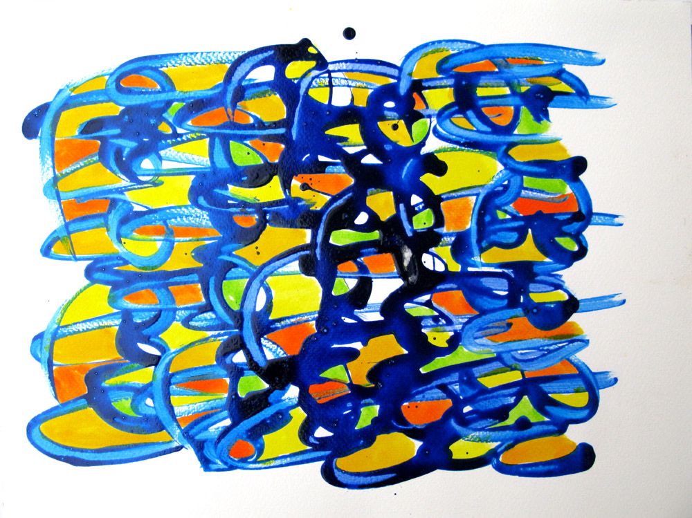 Dessin de STEPHANE RIME a pour titre noname D91 style abstrait dim : STEPHANE RIMEprix:70