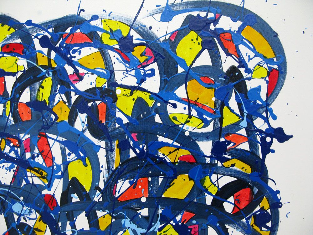 Tableau de STEPHANE RIME a pour titre Peinture abstraite : NONAME E92 style abstrait dim : STEPHANE RIMEprix:400