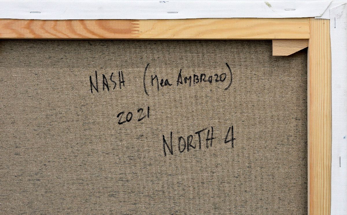 Tableau de NASH a pour titre NORTH 4 style abstrait dim : NASHprix:700