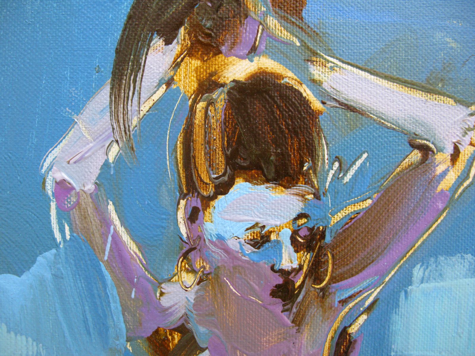 Tableau de OLENA SINIUHINA a pour titre Leona 3 style figuratif dim : OLENA SINIUHINAprix:100