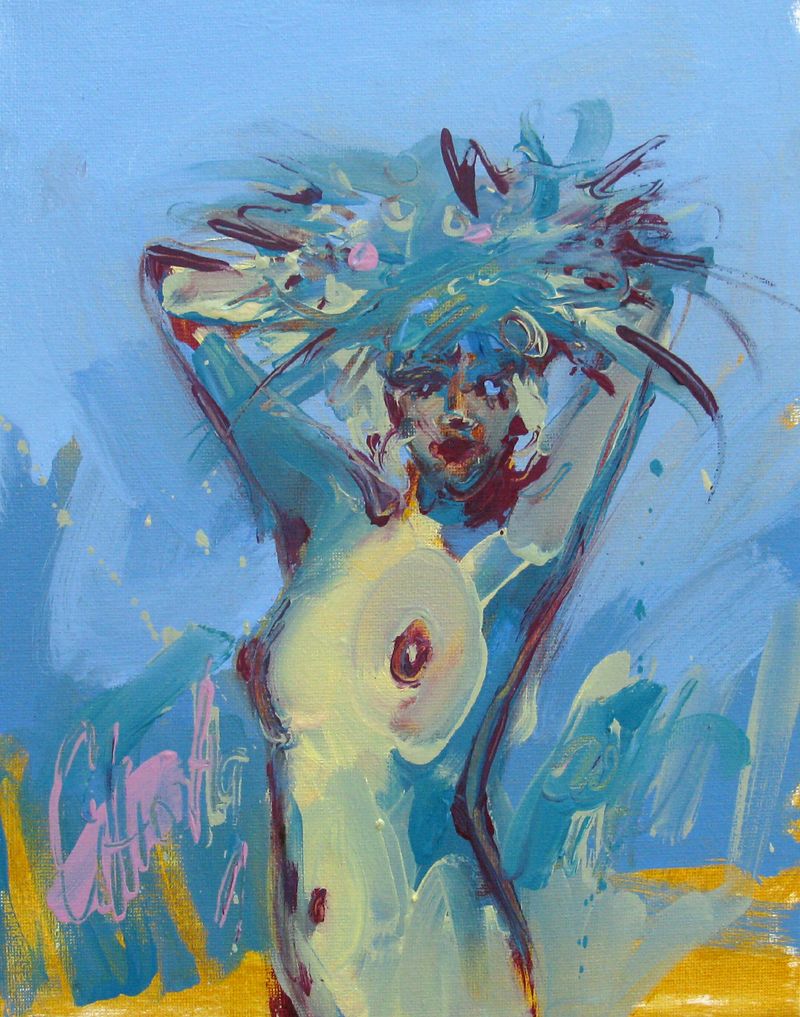 Tableau de OLENA SINIUHINA a pour titre lola style figuratif dim : OLENA SINIUHINAprix:120