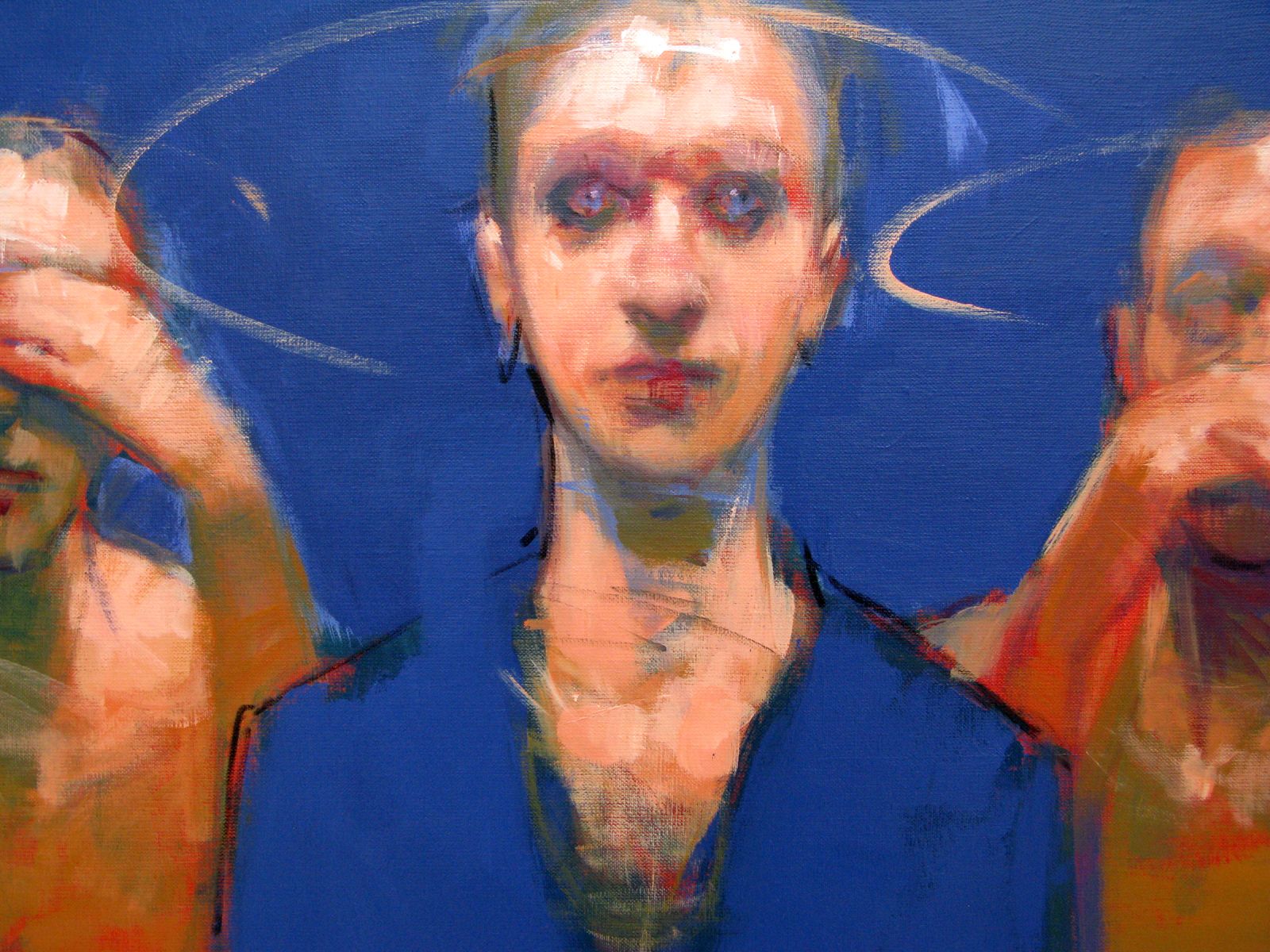 Tableau de MASSEBEUF Olivier a pour titre Holy s**t style figuratif dim : MASSEBEUF Olivierprix:800
