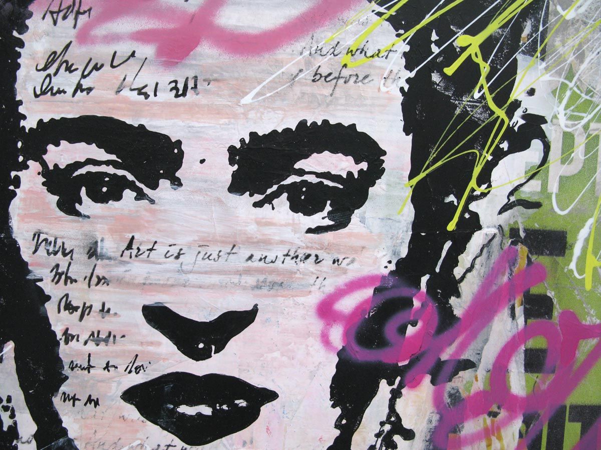 Tableau de PATRICIA GADISSEUR a pour titre One day style graffiti, street pop art dim : PATRICIA GADISSEURprix:750