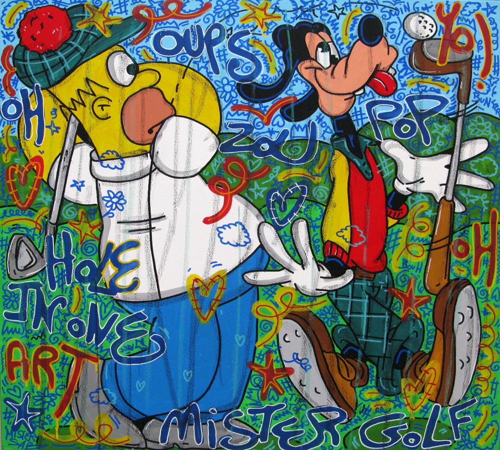 Tableau de RICO SAB a pour titre Oups style graphique dim : RICO SABprix:600
