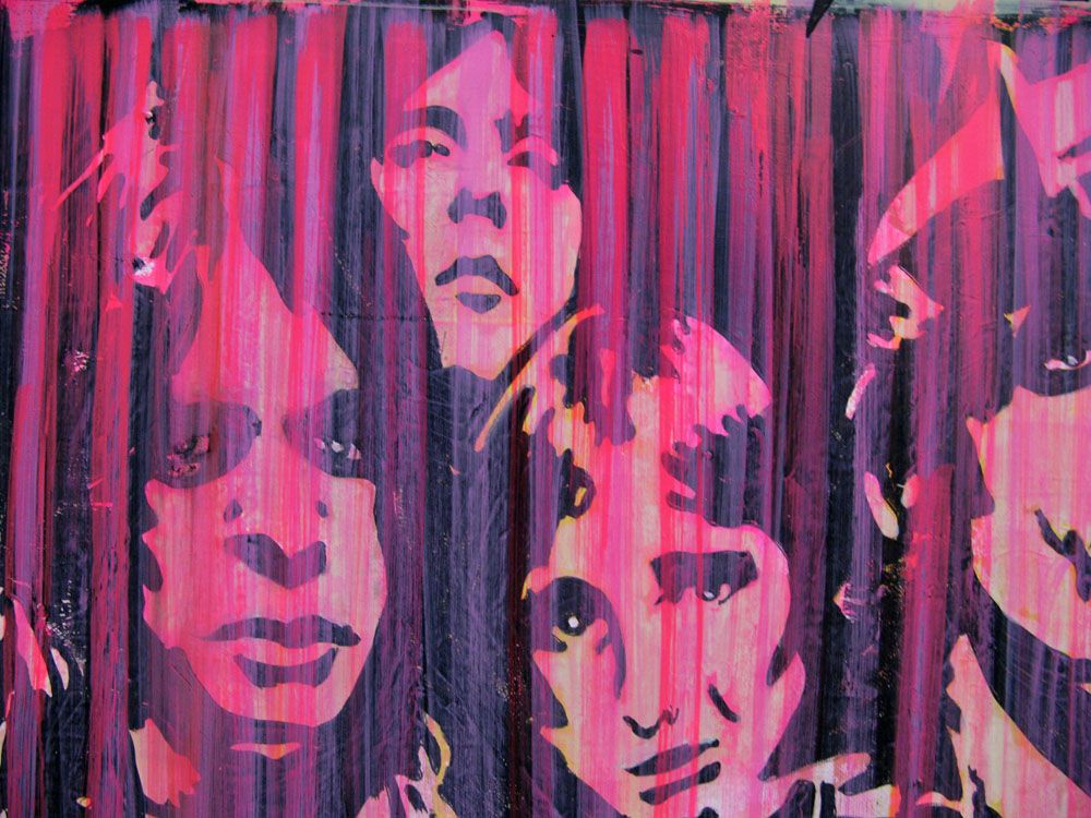 Tableau de PATRICIA GADISSEUR a pour titre ACDC style street pop art dim : PATRICIA GADISSEURprix: