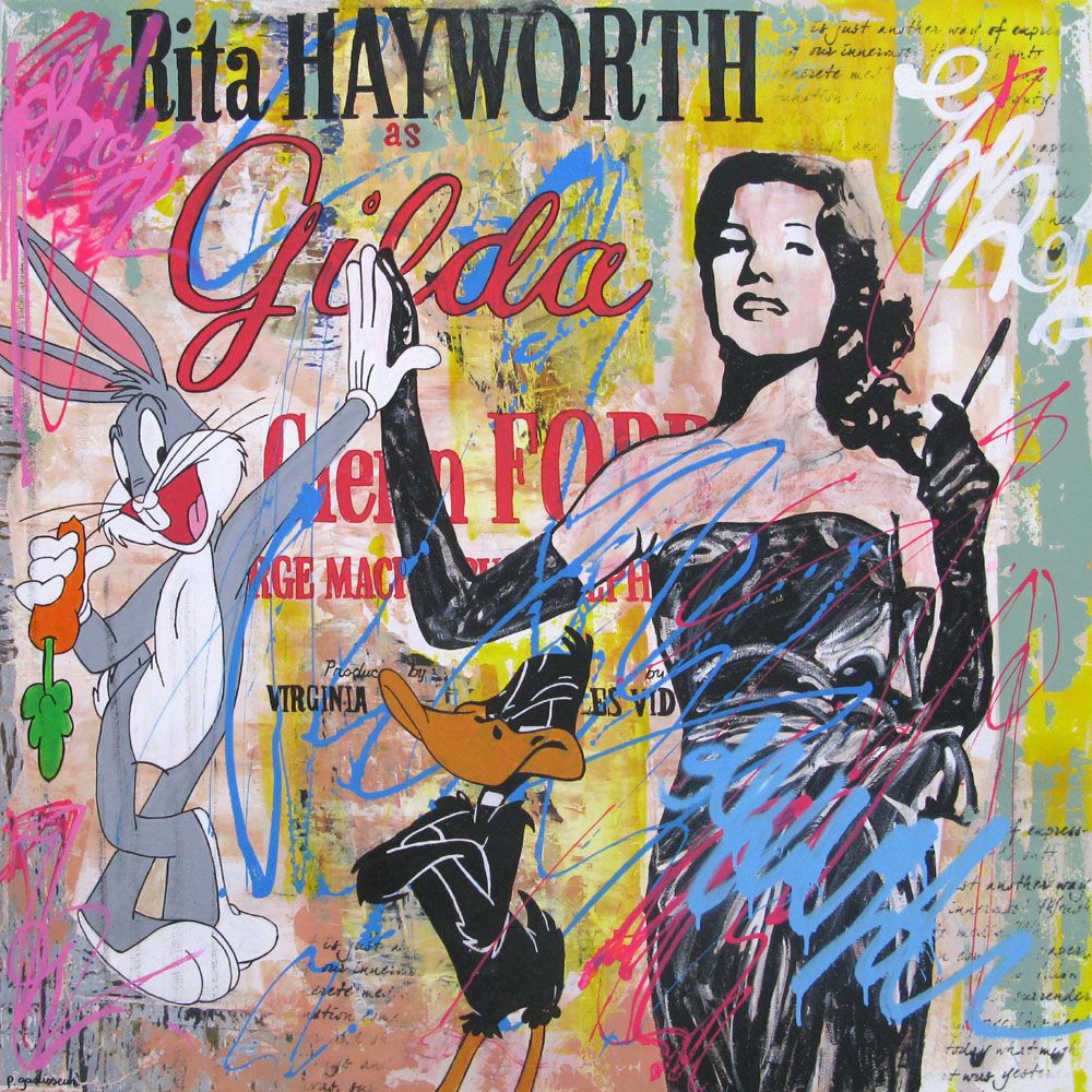 Tableau de PATRICIA GADISSEUR a pour titre GILDA style street pop art dim : PATRICIA GADISSEURprix: