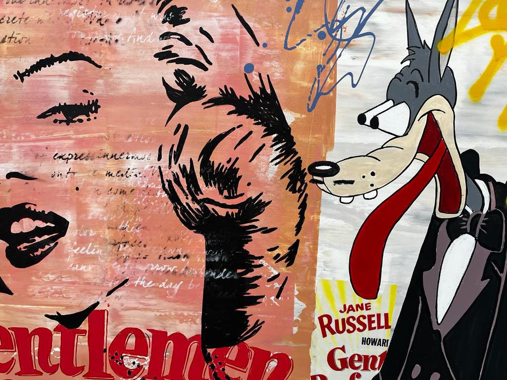 Tableau de PATRICIA GADISSEUR a pour titre GENTLEMEN PREFER BLONDES style graphique dim : PATRICIA GADISSEURprix: