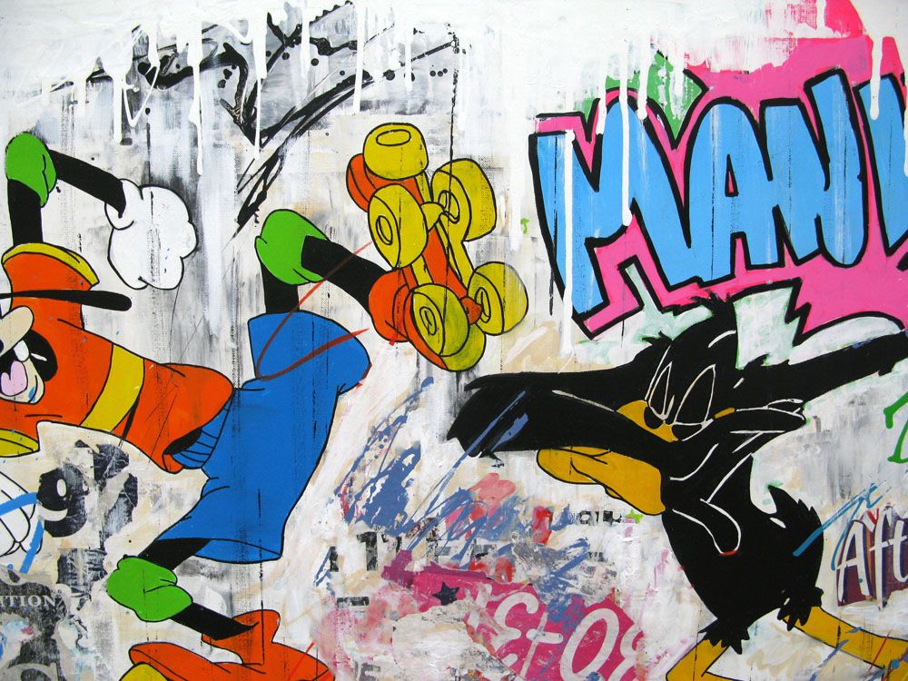 Tableau de PATRICIA GADISSEUR a pour titre MANHATTAN style street pop art, street art dim : PATRICIA GADISSEURprix:1500