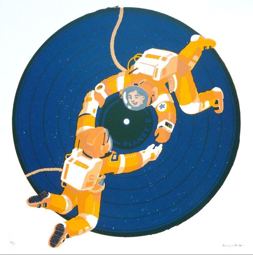 Editions d'art de DUGUDUS a pour titre PLANET E. style graphique dim : DUGUDUSprix:90
