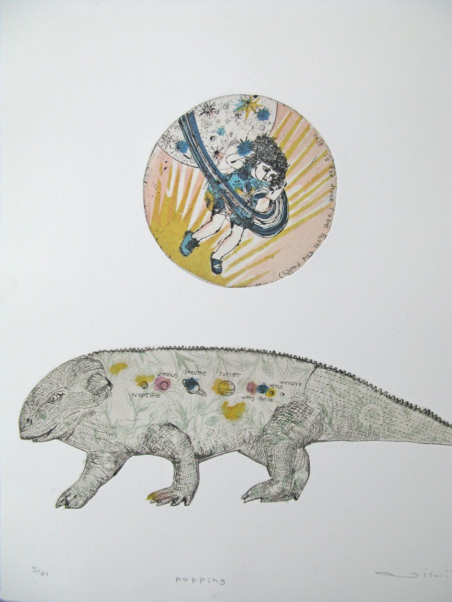 Editions d'art de ATSUKO ISHII a pour titre POPPING style figuratif dim : ATSUKO ISHIIprix:130
