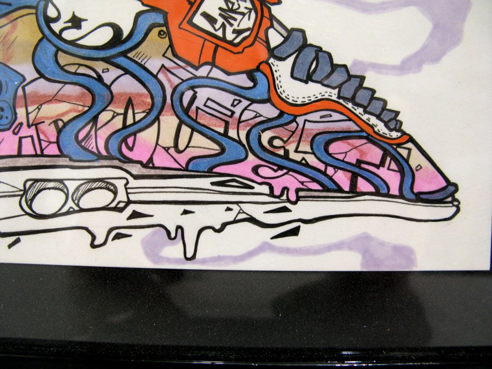 Tableau de EMER a pour titre paper snack 2 style street pop art dim : EMERprix:90