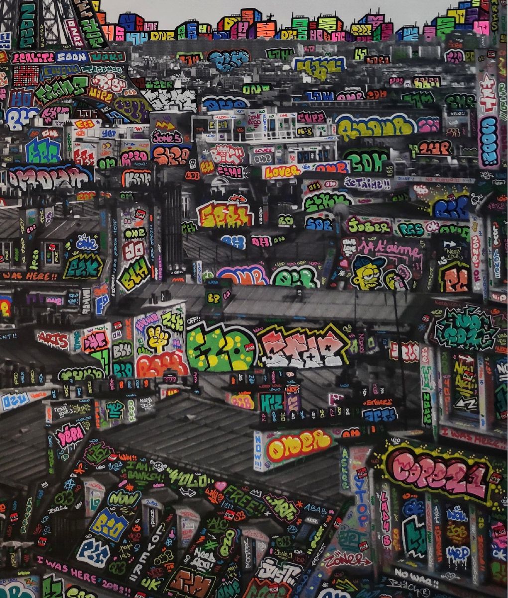 Editions d'art de BLACH a pour titre Paris French Touch style street art dim : BLACHprix:220