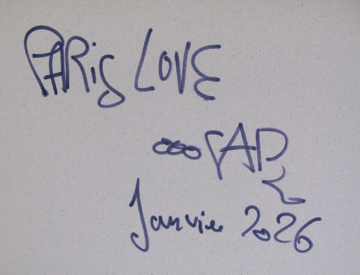 Tableau de RICO SAB a pour titre Paris Love style street pop art, street art dim : RICO SABprix:950