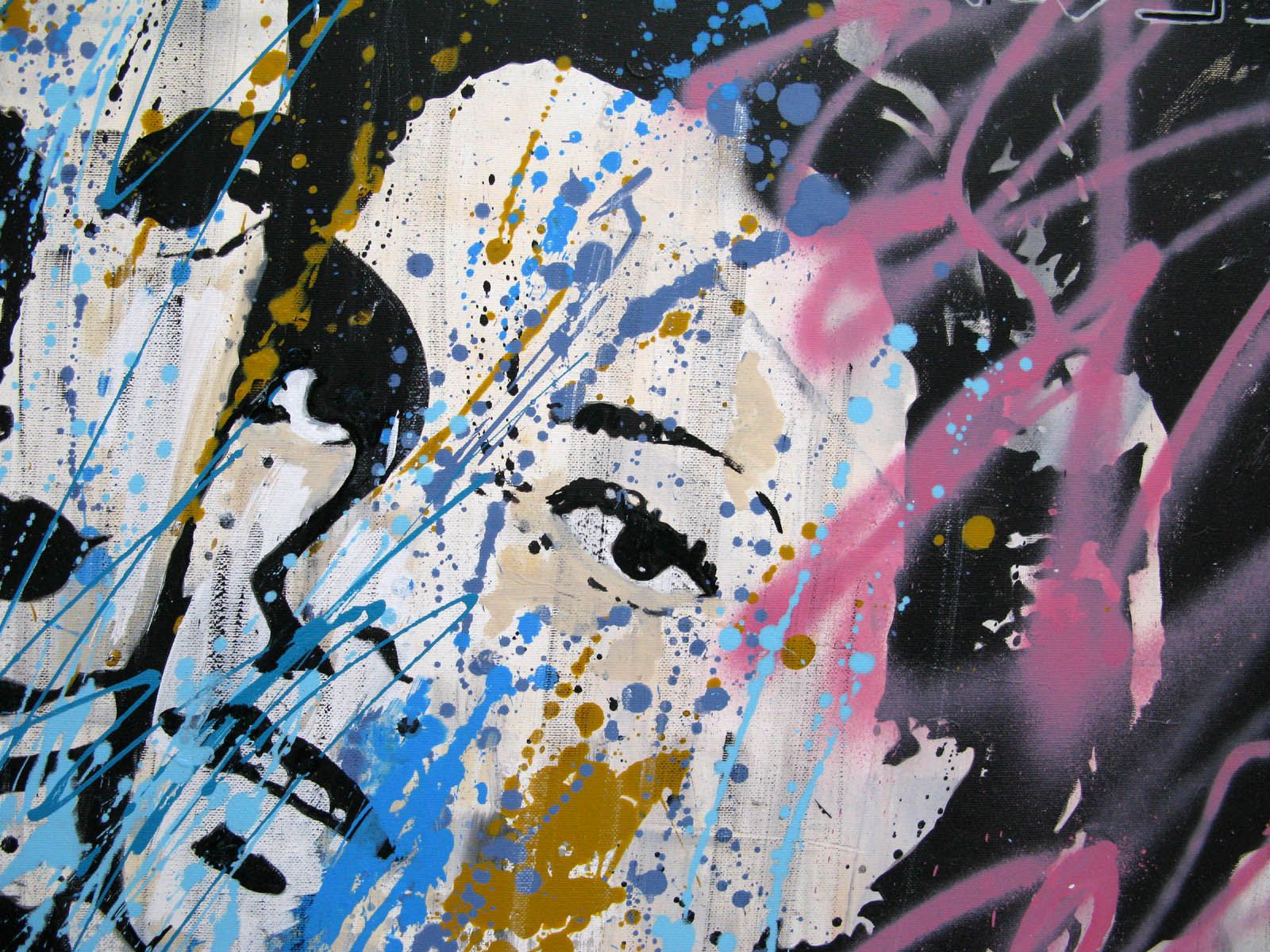 Tableau de PATRICIA GADISSEUR a pour titre Casablanca style graffiti, street pop art dim : PATRICIA GADISSEURprix:1100