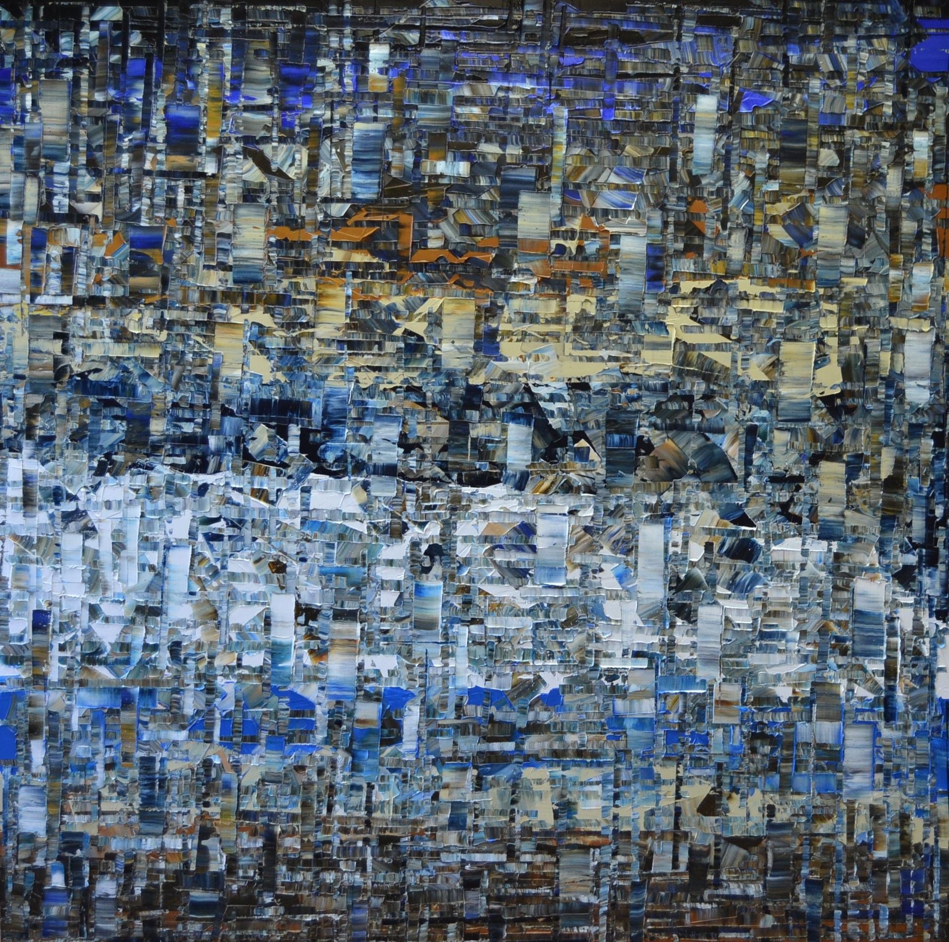 Tableau de ALAIN BECANNE a pour titre Peinture 01-2024-06 style abstrait dim : ALAIN BECANNEprix:1200