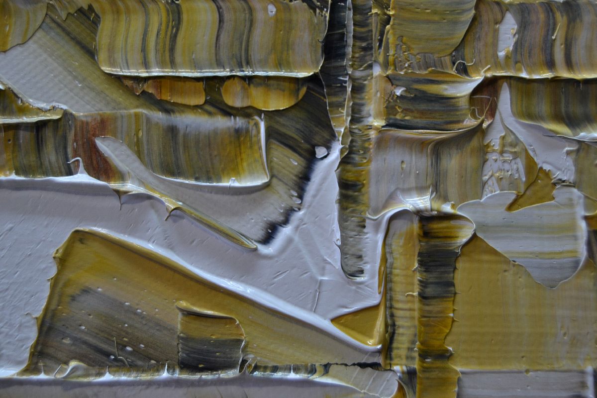 Tableau de ALAIN BECANNE a pour titre PEINTURE ABSTRAITE 02-2024-13 style abstrait dim : ALAIN BECANNEprix:1200