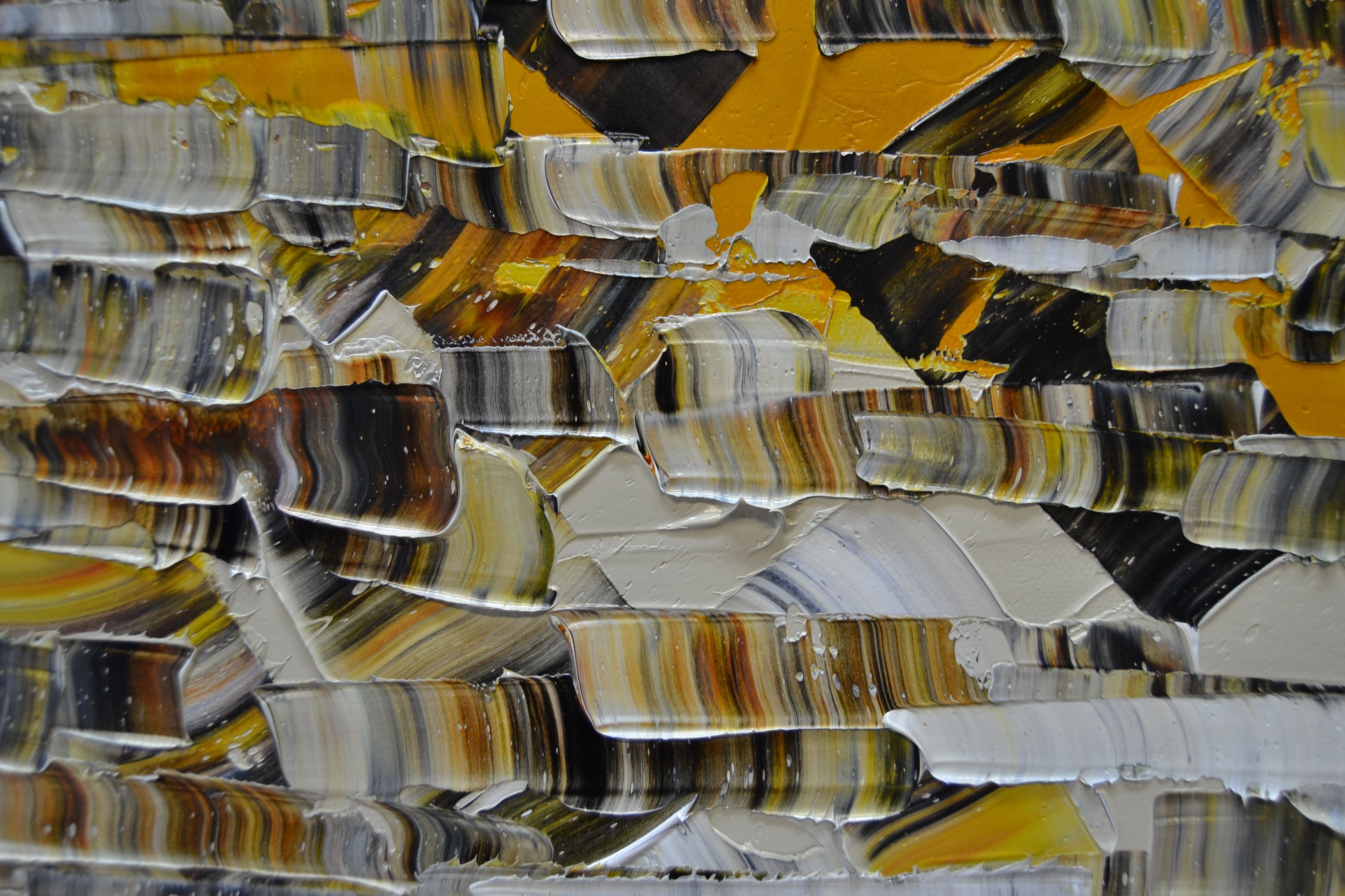 Tableau de ALAIN BECANNE a pour titre Peinture abstraite 04-2024-22 style abstrait dim : ALAIN BECANNEprix:950