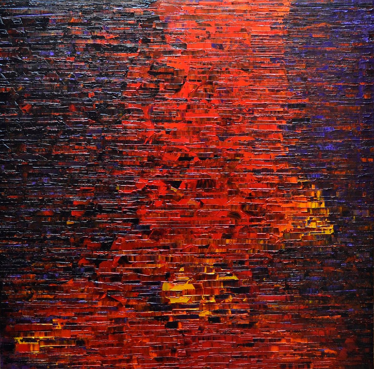 Tableau de ALAIN BECANNE a pour titre PEINTURE 08-2023-59 style abstrait dim : ALAIN BECANNEprix:850