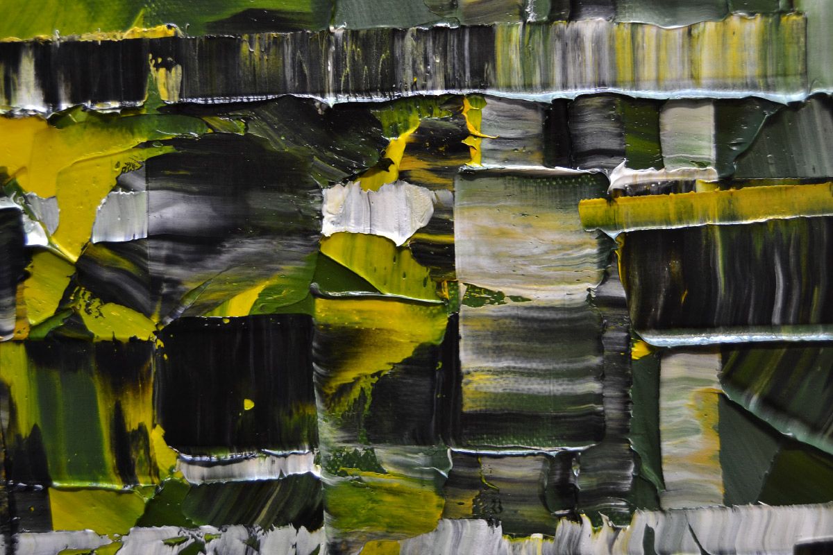 Tableau de ALAIN BECANNE a pour titre PEINTURE 11-2023-67 style abstrait dim : ALAIN BECANNEprix:1200