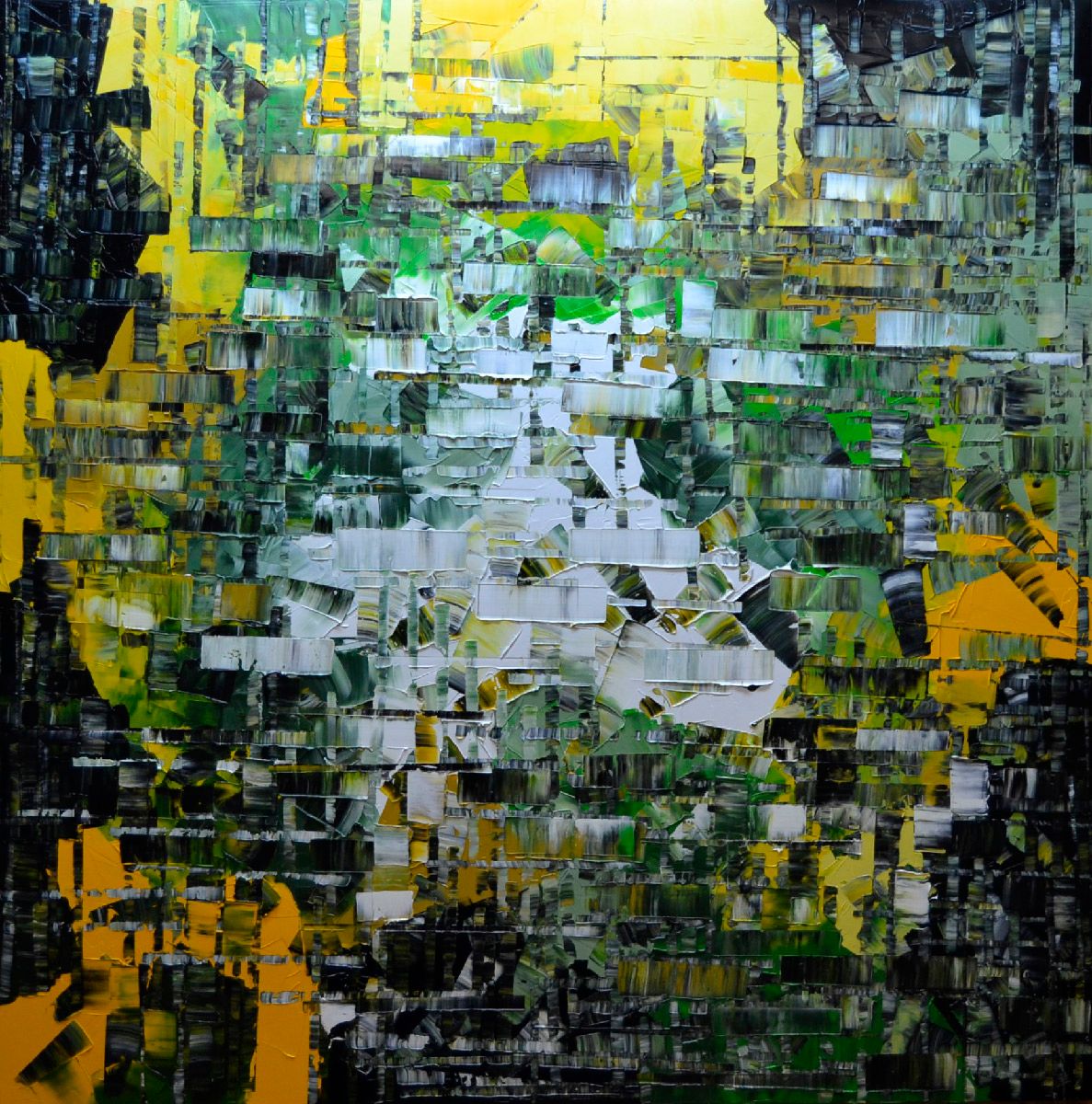Tableau de ALAIN BECANNE a pour titre PEINTURE 11-2023-67 style abstrait dim : ALAIN BECANNEprix:1200